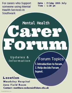 Southwark MH Carers forum