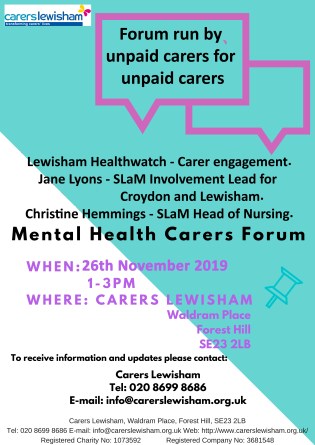 Mental Health Open Forum